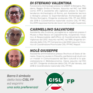 ELEZIONI CONSIGLIO SUPERIORE DEL MIC - PROGRAMMA CISL FP | Cisl Fp | Ministero della Cultura